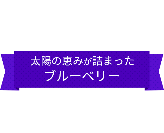 太陽の恵みが詰まった青紫の真珠